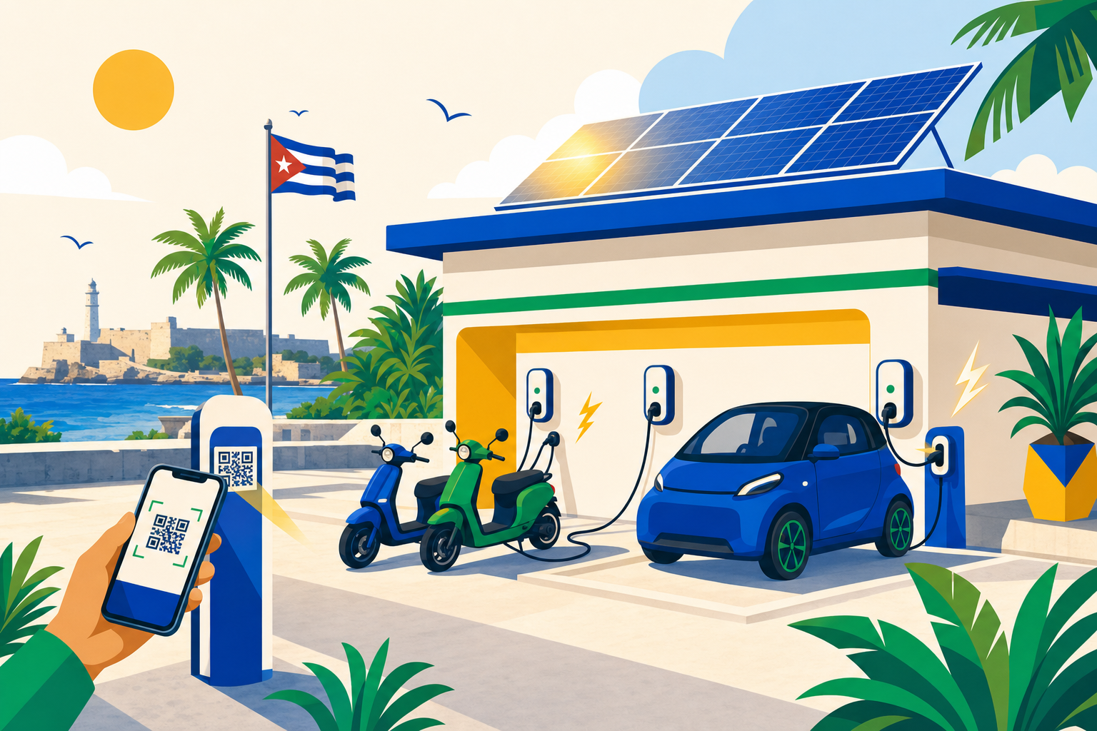 Estación de carga solar EnerHome